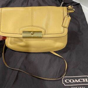 Coach Yellow Leather Crossbody Bag